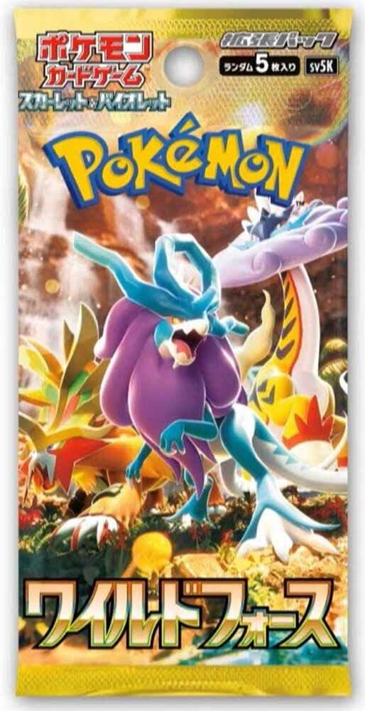 Pokémon (1 Pack) Pokémon Card Game Wild Force Booster Pack (5 Cards Per Pack) Japanese ver