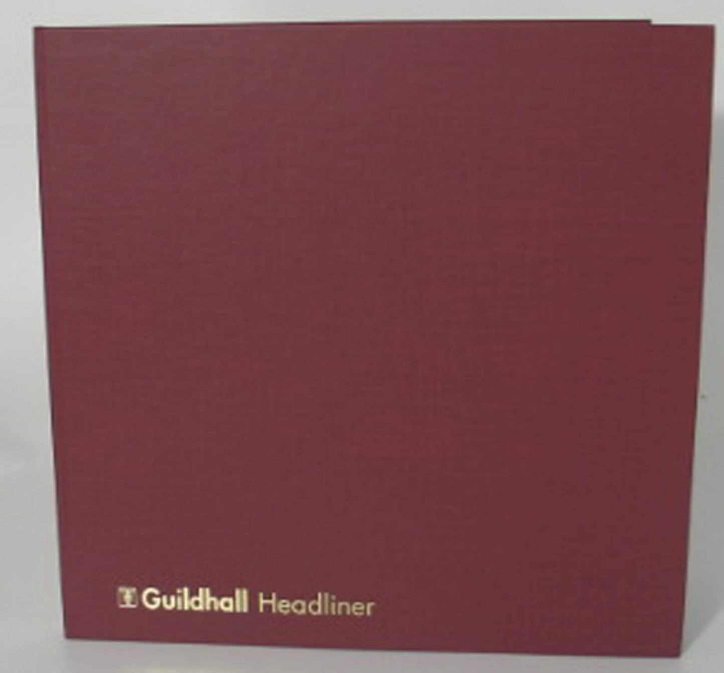 Exacompta - Ref 58/4-16Z - Guildhall - Headliner Case bound Hardback Account Book,298x305mm, 4 Debit and 16 Credit Column, 80 Pages, Burgundy Vinyl Cover, Traditionally Sewn