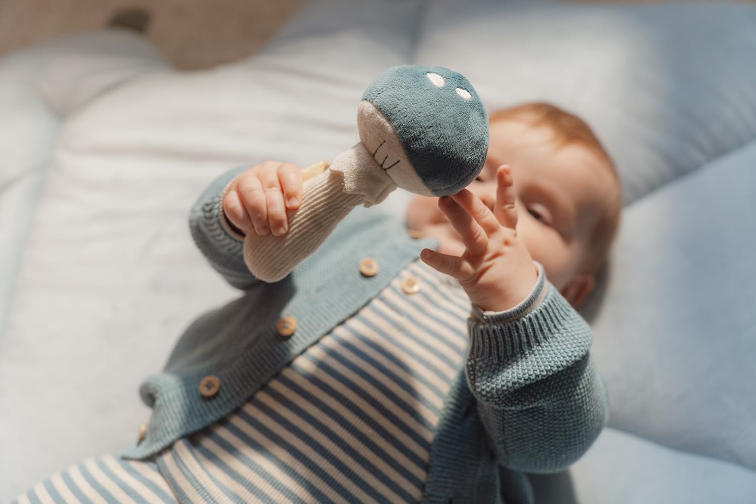 Little Dutch Forest Friends 8901 Grasping Toy Mushroom Blue