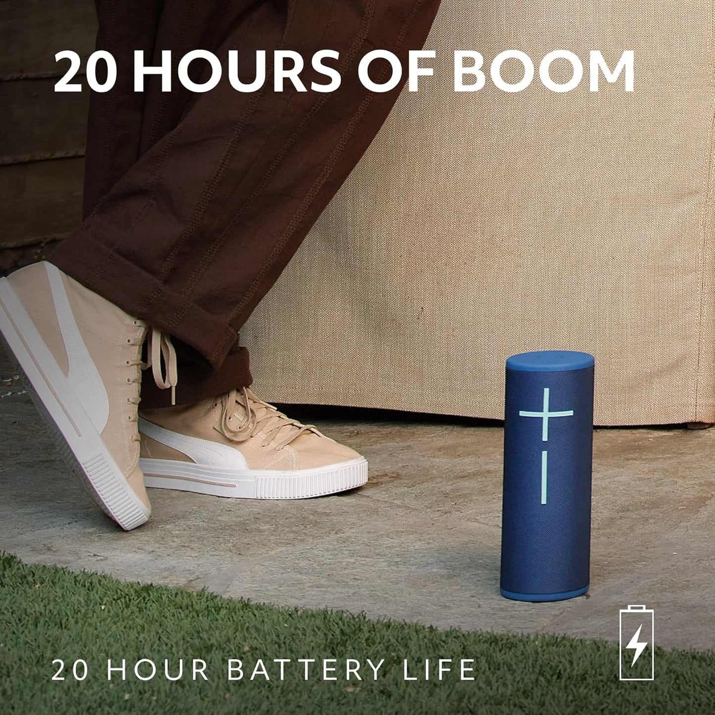 Ultimate Ears MEGABOOM 4 Portable Waterproof Bluetooth Speaker With Powerful 360-Degree Sound and Thundering Bass, Floating Speaker With 20-Hour Battery and 45 m (147 ft) Range - Black