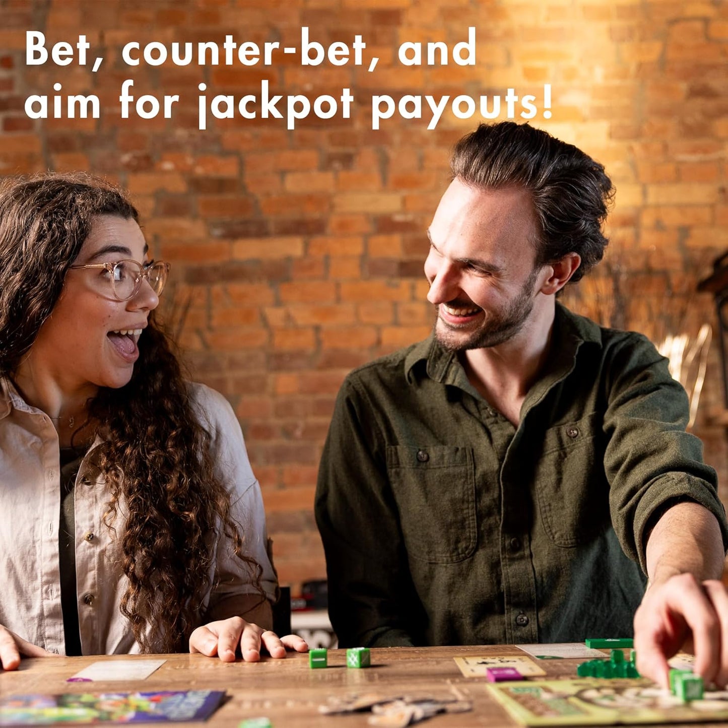 Thunderworks Games - Emerald Skulls | Dice Game with Real-time Betting | Push Your Luck Strategy Board Game | Fast Action Casino-style Group Play | Family Game for 1-6 Players, Ages 14+, 30-45 Minutes