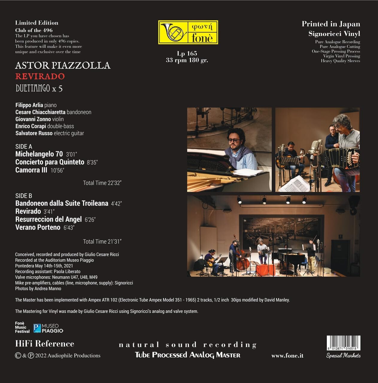 Astor Piazzolla-Revirado (Color Transparent Viny