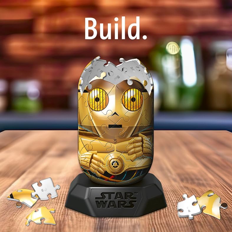 Ravensburger Hylkies: la Nueva Gama coleccionables para Montar tú Mismo. Figura #21 – C-3PO – para Todos los Fans de Star Wars – Construir, Enamorarse, coleccionar (12008008