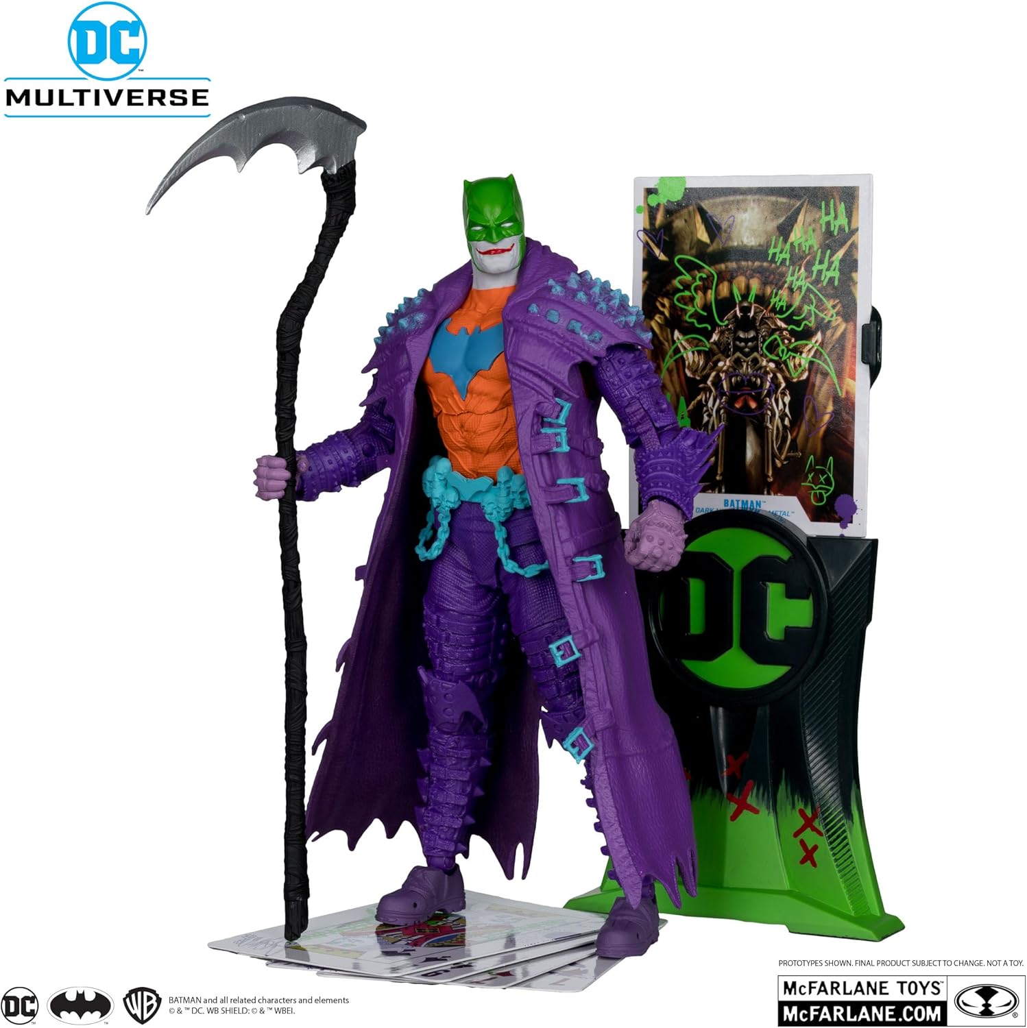 Dc Multiverse Action Figure Batman (Dark Nights: Death Metal) Jokerized (Gold Label) 18 Cm