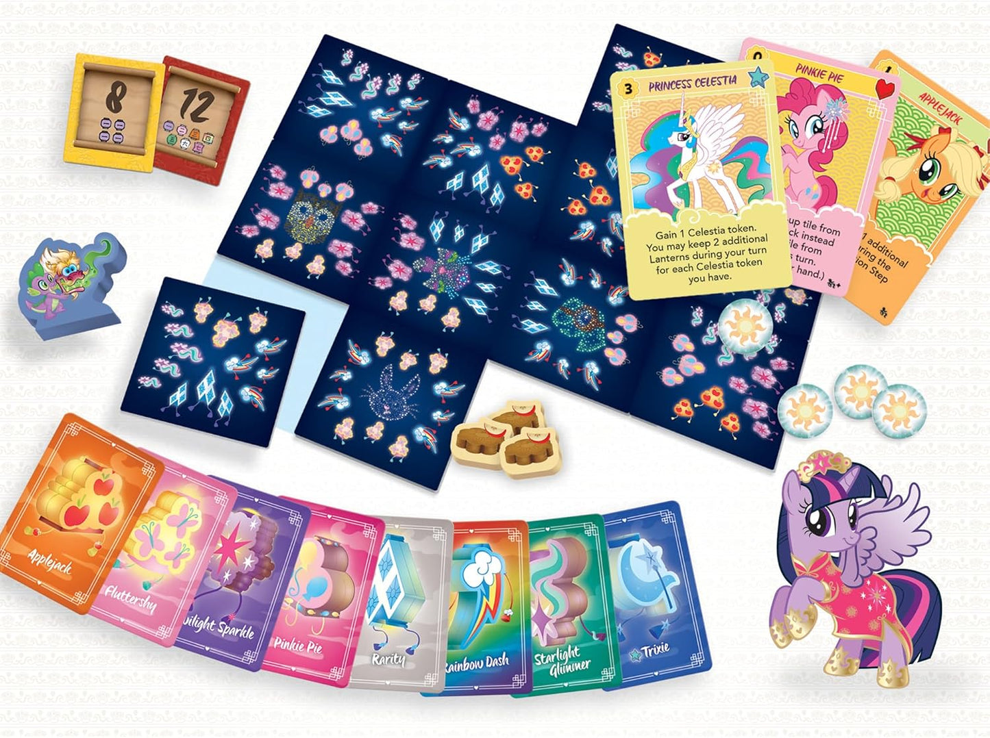 Renegade Games: My Little Pony: Festival of Lanterns - Board & Card Game, Tile Placement & Hand Management, New Modules, Ages 14+, 1-4 Players, 30 Min