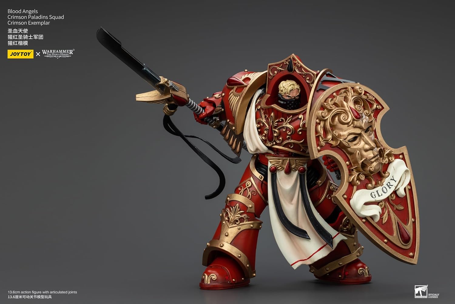 JOYTOY Warhammer Horus's Reverse; Blood Angel, Crimson Paladin Squad, Crimson Exemplar, Action Figure, Complete Figure