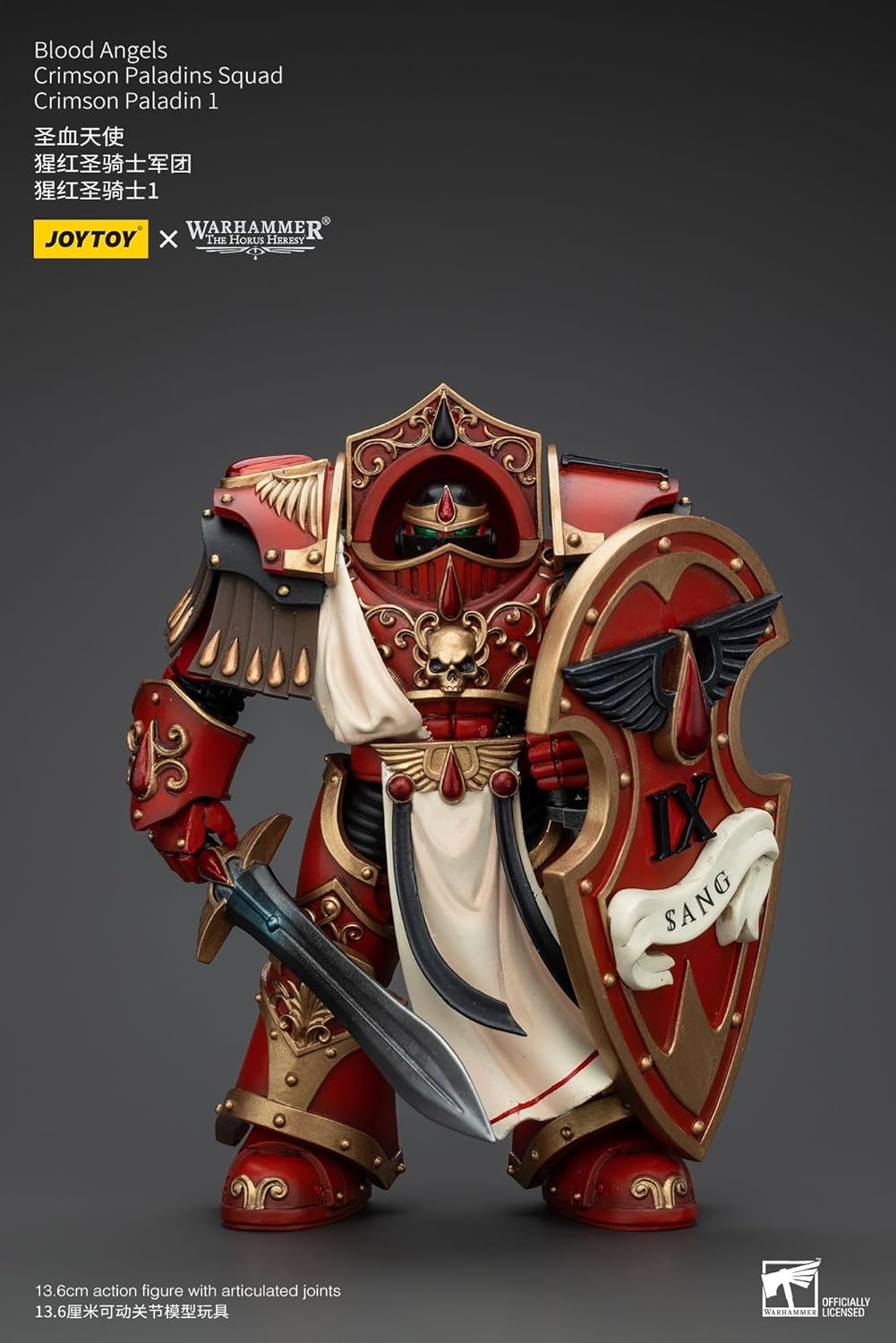 JOYTOY Warhammer Horus's Reverse, Blood Angel, Crimson Paladin, Squad, Crimson Paladin 1, Action Figure, Complete Figure