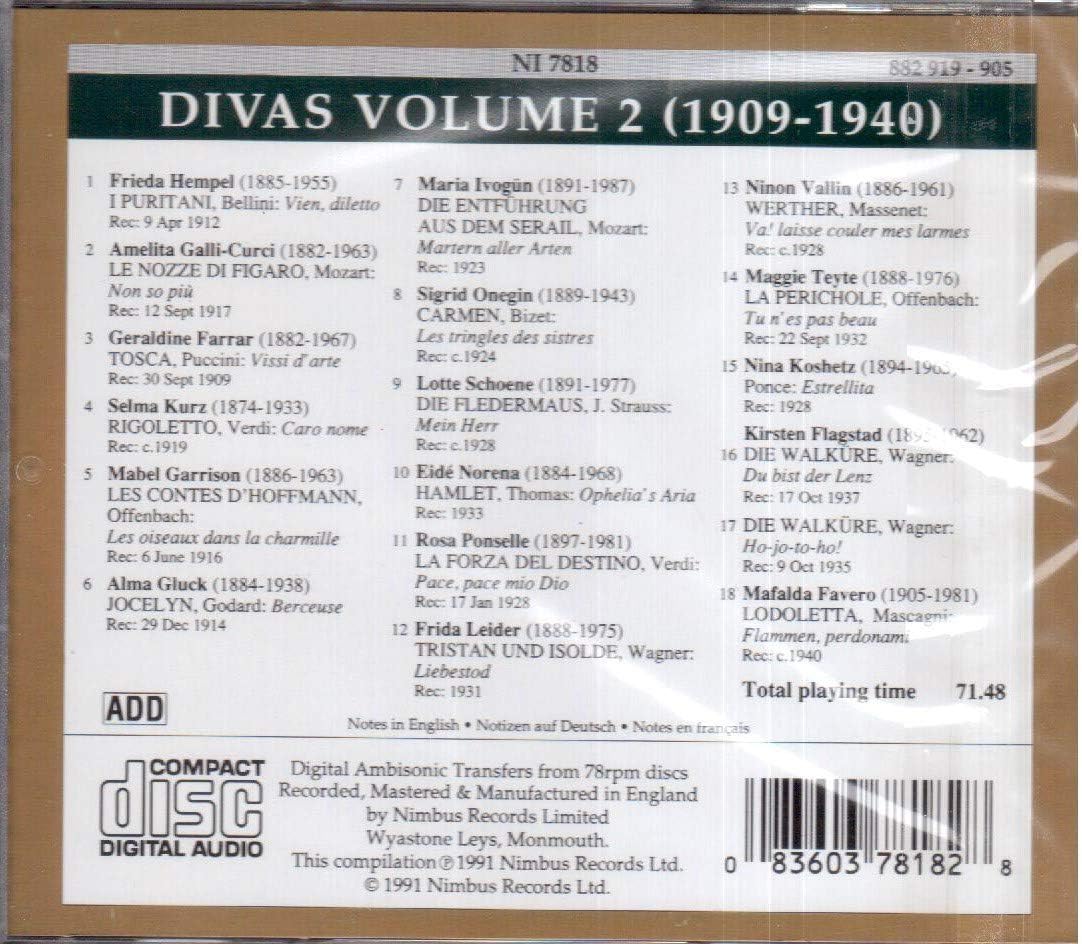 Divas Vol.2 1909-1940