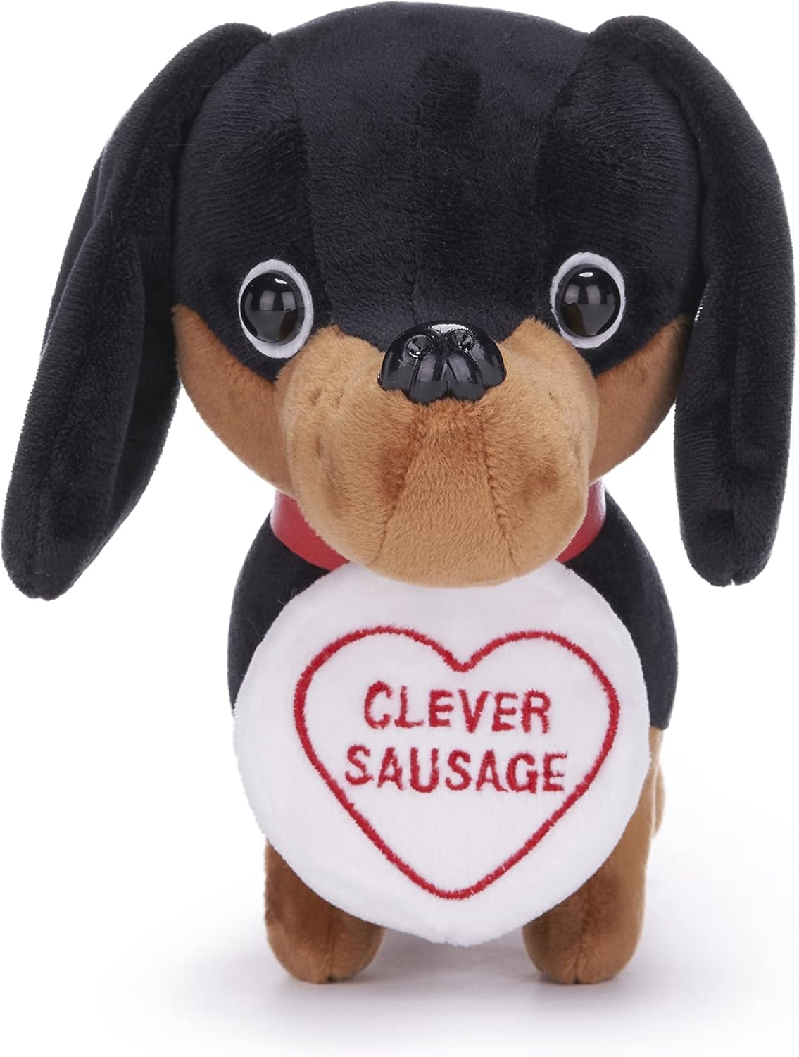 Posh Paws Swizzles Love Hearts Dave the Dachshund 'Clever Sausage' Dog 7" (18CM) Soft Toy