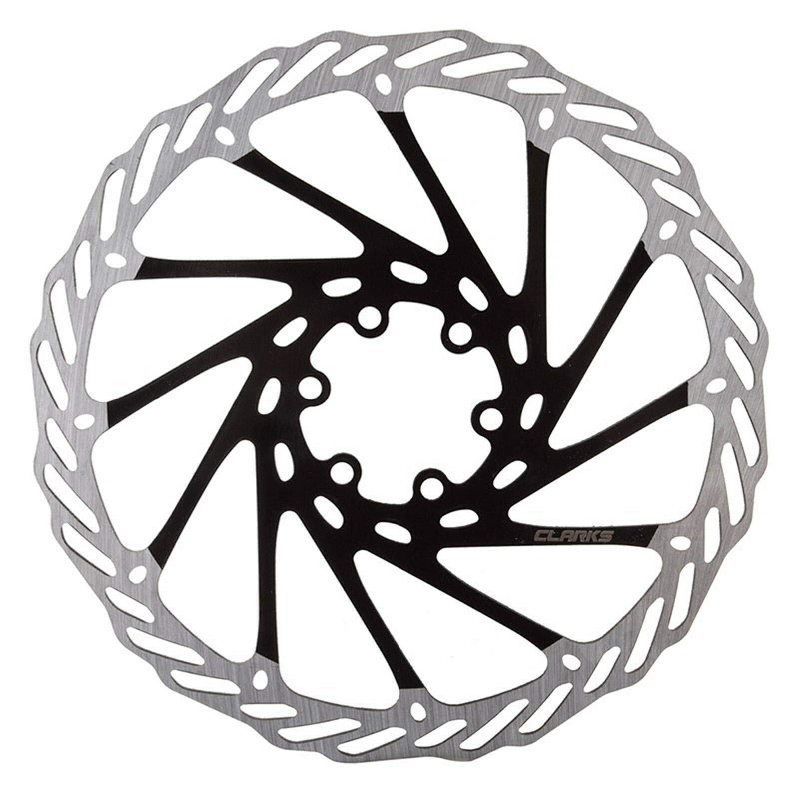 Clarks Motodak 160mm Floating Rotor - Universal Stainless Steel Rotor with Alloy Carrier for Brake Systems on Mountain Bikes (MTB), Hybrid and Road Bikes