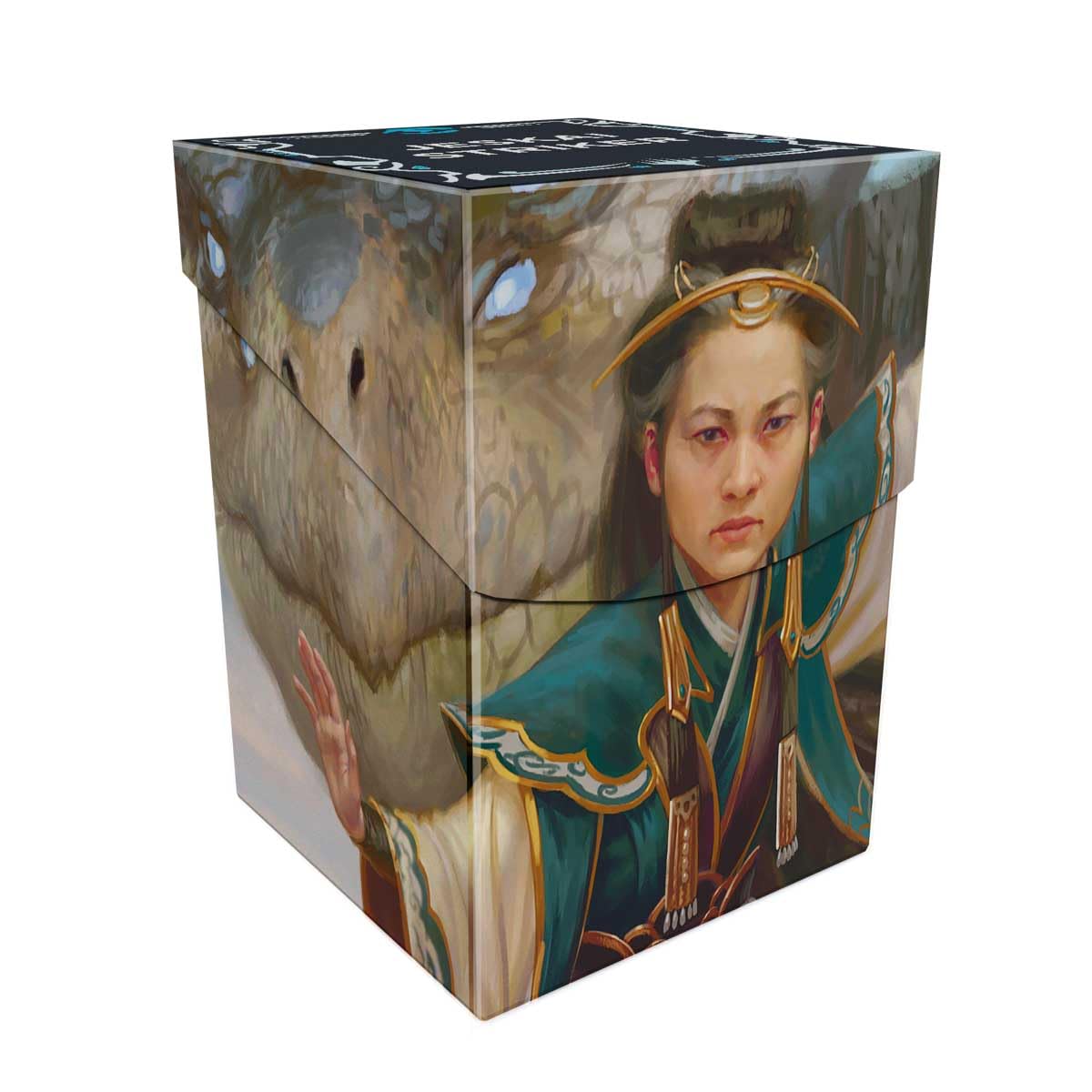 Ultra Pro - Tarkir Dragonstorm Shiko and Narset, Unified/Elsha, Threefold Master (Jeskai Striker Commander Deck) 100+ Deck Box for Magic: The Gathering | Magic Gathering deck box MTG TCG storage case