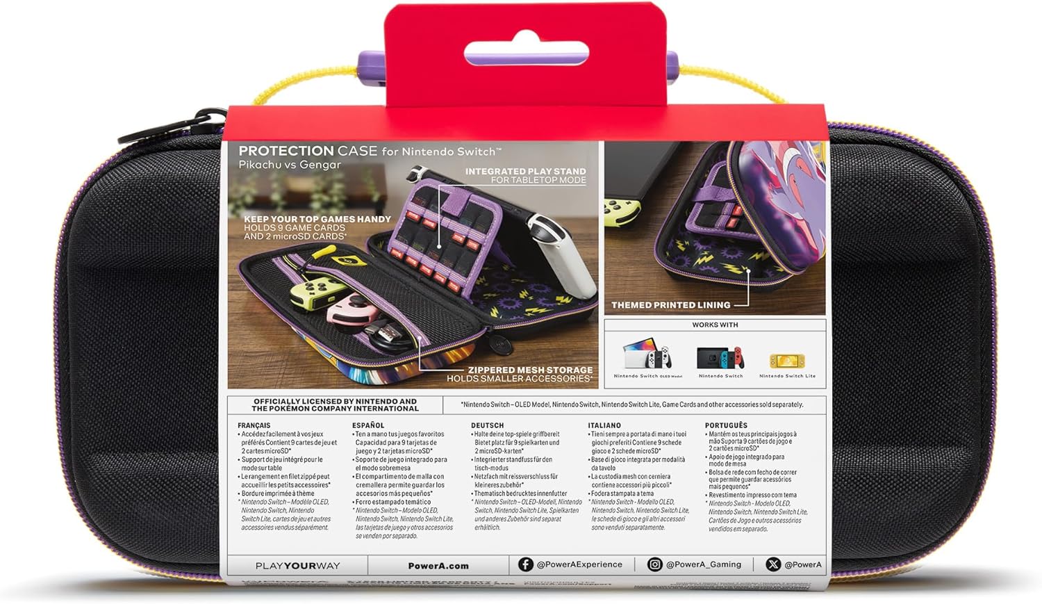 Powera Protection Case - Pikachu Vs. Gengar/ Nintendo Switch/ Lite