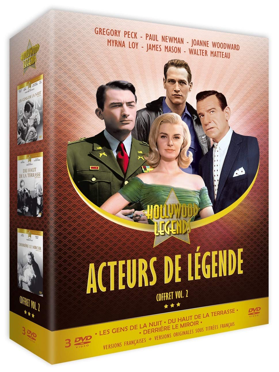 Coffret acteurs de légende, vol. 2 : les gens de la nuit ; du haut de la terrasse ; derrière le miroir