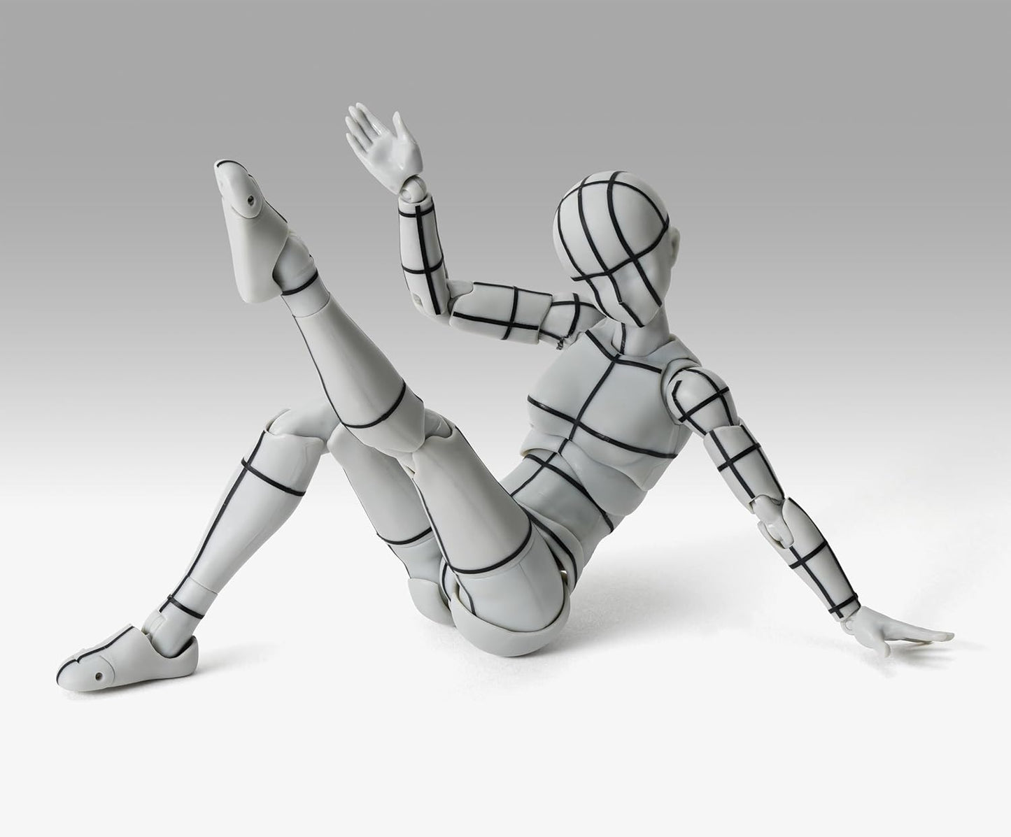 TAMASHII NATIONS - Body-Kun/Body-Chan - Body Chan -Sports- Edition-Wire Frame- (Gray Color ver.), Bandai Spirits S.H.Figuarts Action Figure