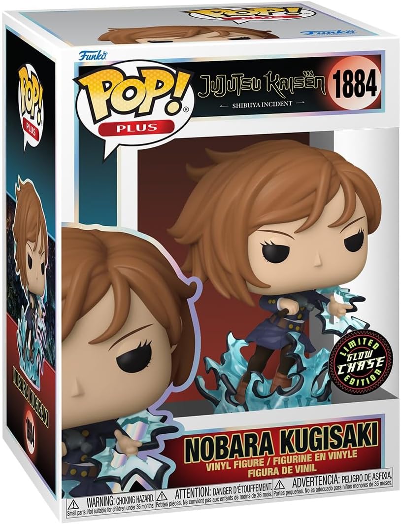 Funko Pop! Plus: JJK - Nobara Kugisaki with CH - Glow in the Dark - Jujutsu Kaisen - Vinyl Collectible Figure - Gift Idea - Official Merchandise - Toy for Children and Adults - Anime Fans