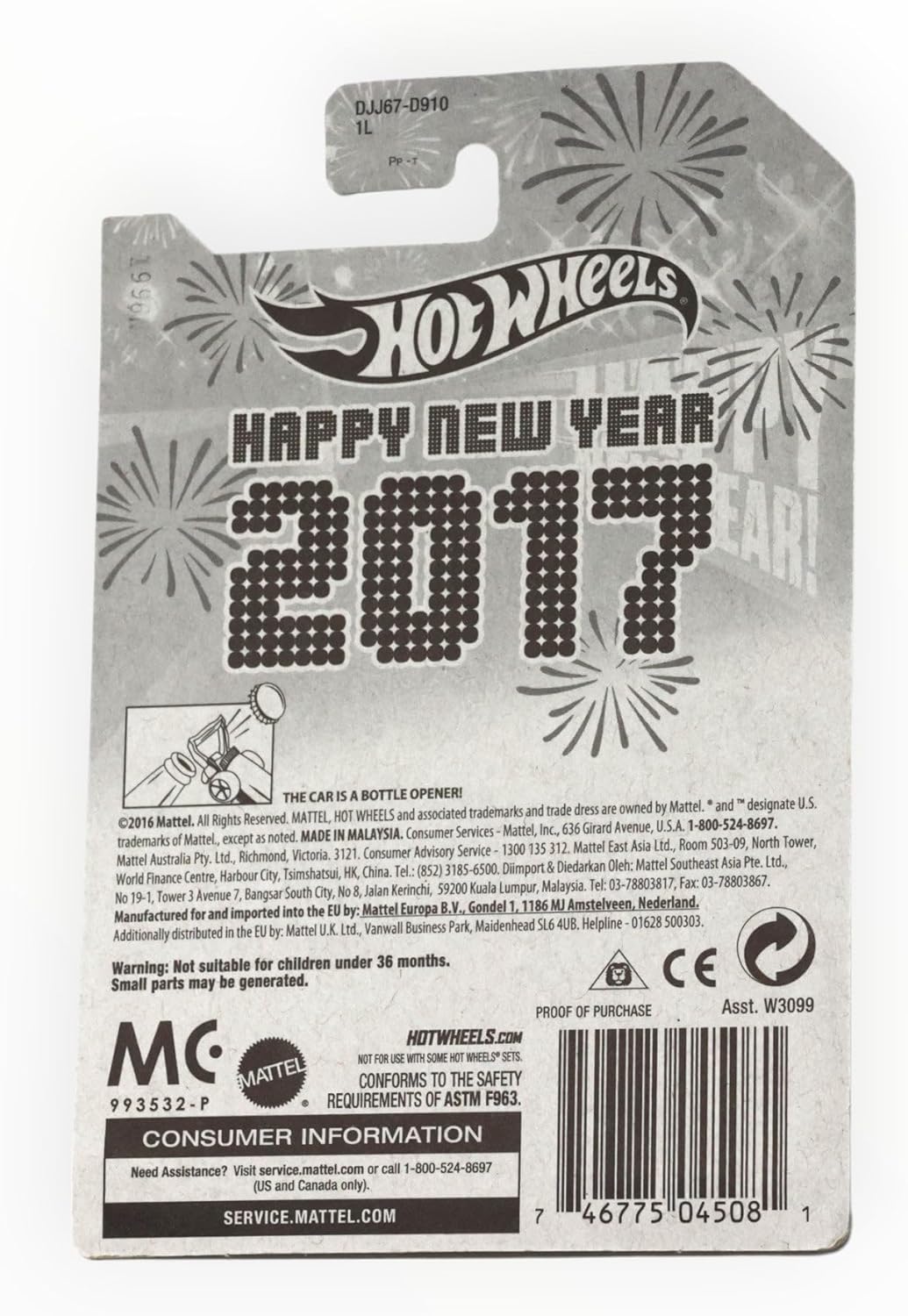 Hot Wheels Carbonator, Gelukkig Nieuwjaar 2017
