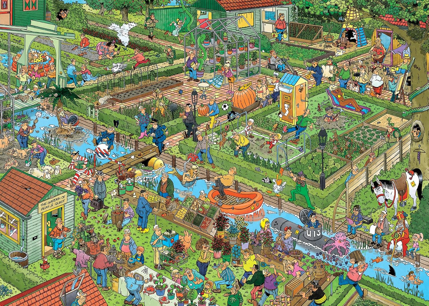 Jan Van Haasteren – JVH – Der Gemüsegarten – The Vegetable Garden – Puzzle für Erwachsene – 100% recycelter Karton – 1000 Teile Jumbo
