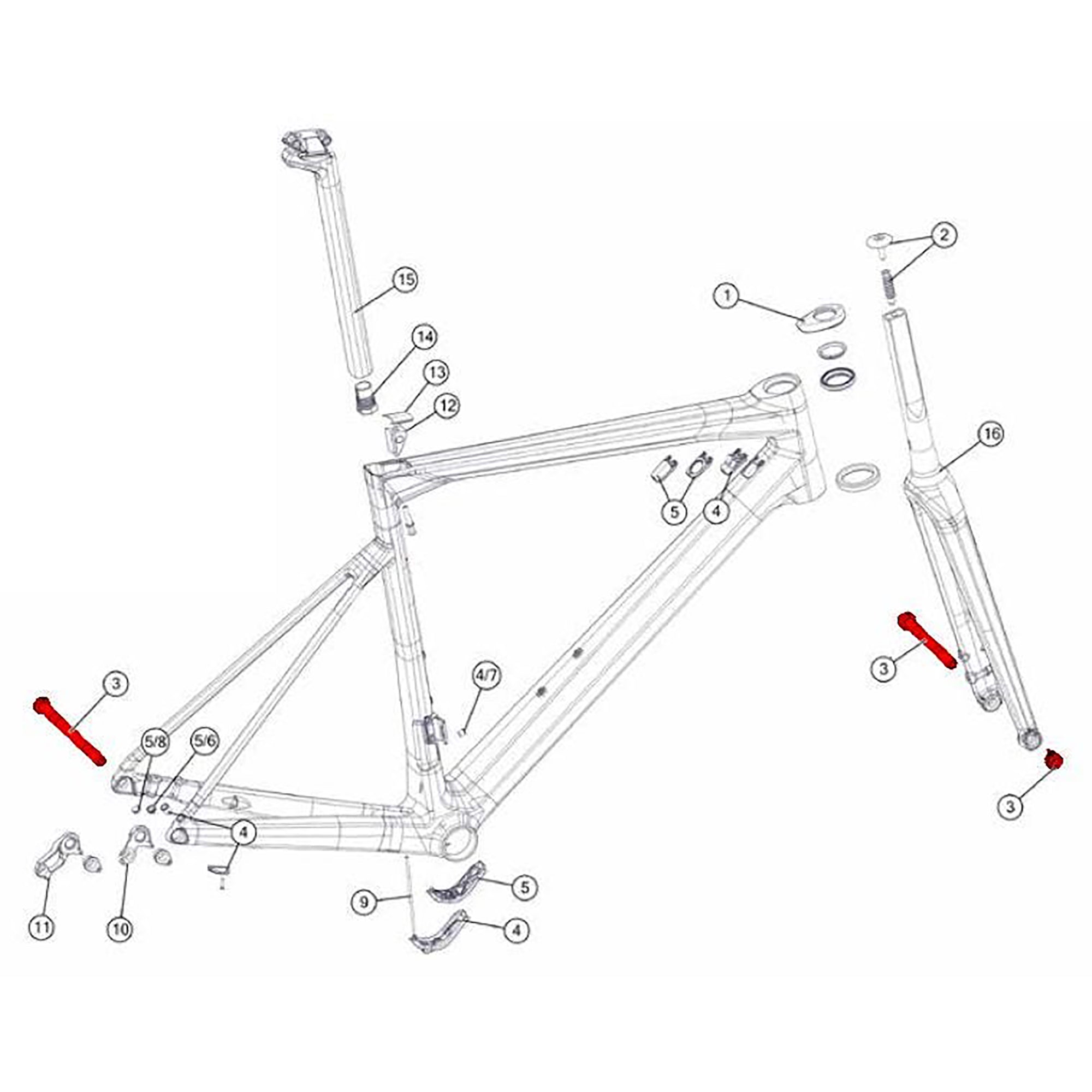 BMC Spare Thru Axle Kit #1 (Kit)