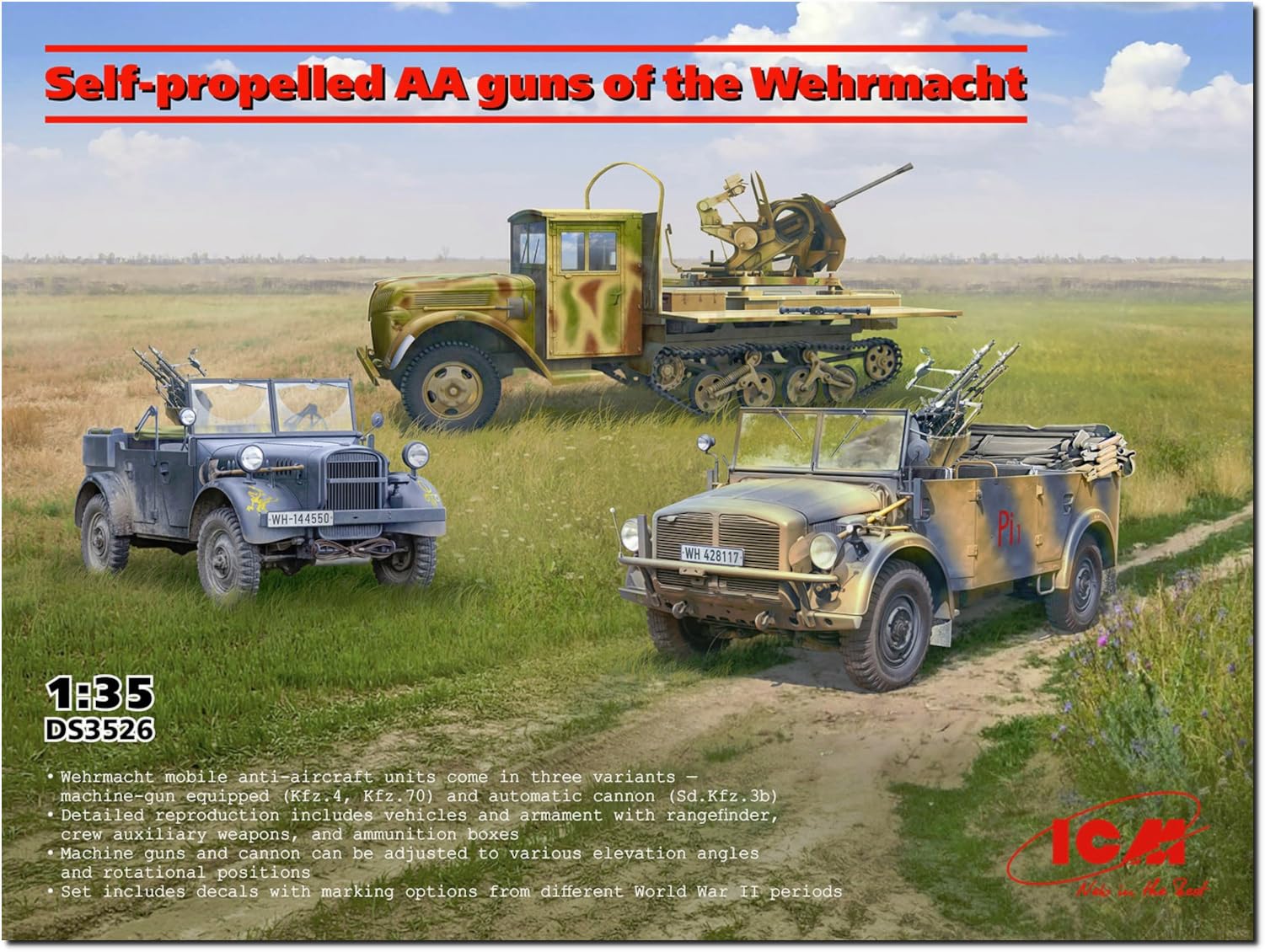 ICM - Self-propelled Model Aa Guns Of The Wehrmacht |icm|ds3526| 1:35 Model Tank Promo