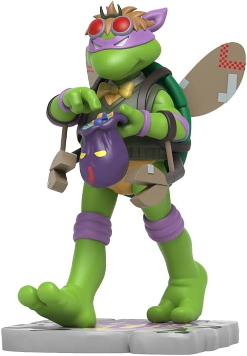 Mighty Jaxx Teenage Mutant Ninja Turtles REMIXX: Donatello Cowa-BOO-nga! | Figura da collezione in vinile da 6 pollici