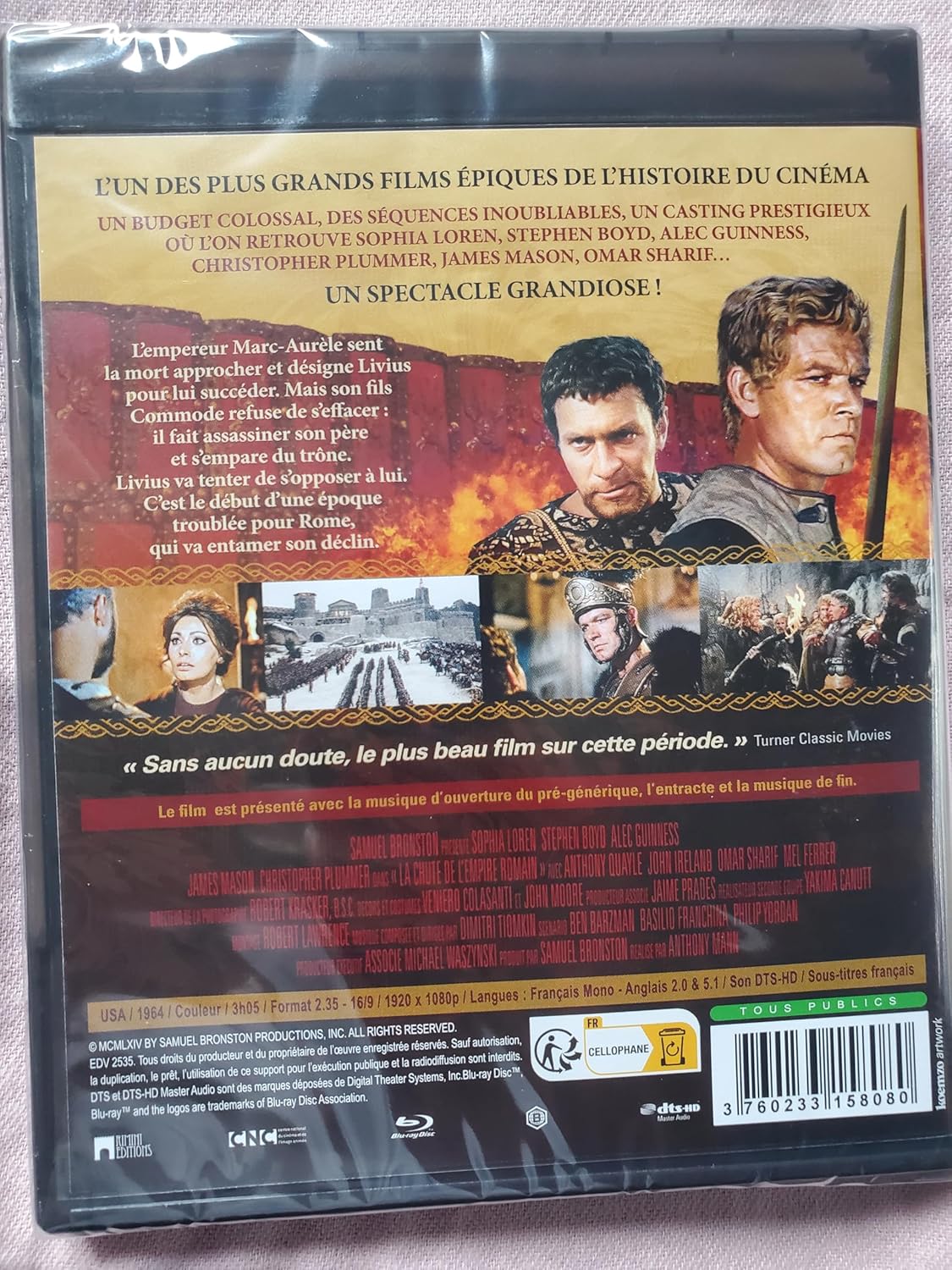 la chute de l'empire romain blu ray
