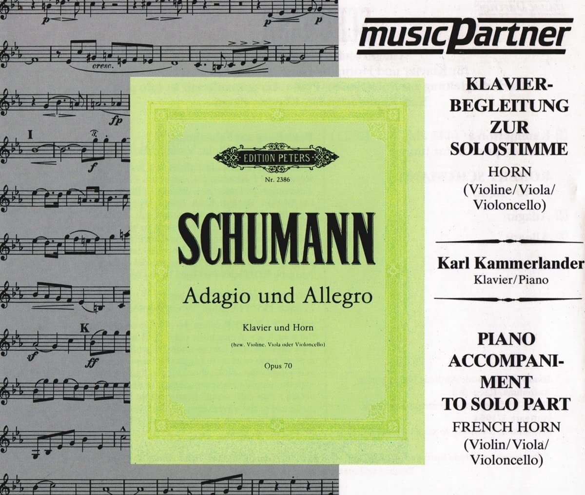 Horn Adagio und Allegro : CD für Horn und Kavierbegleitung zur Solostimme