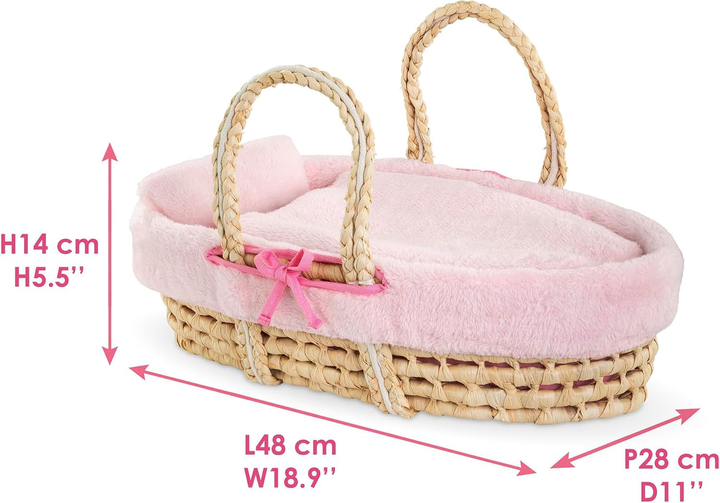 Corolle - Set pluche mand, roze, accessoires, voor poppen 36 en 42 cm, vanaf 3 jaar, 9000141850