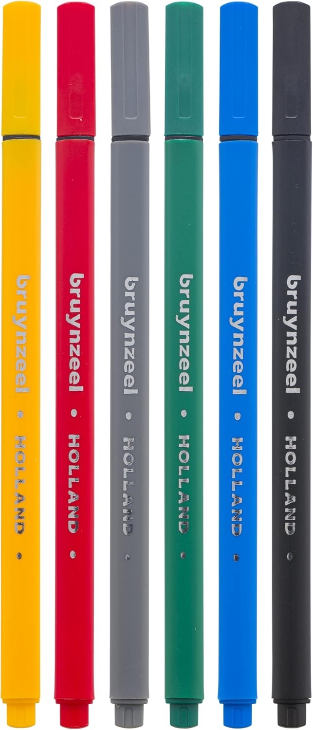 Bruynzeel Royal Talens Fineliner, Set van 6 (60241006