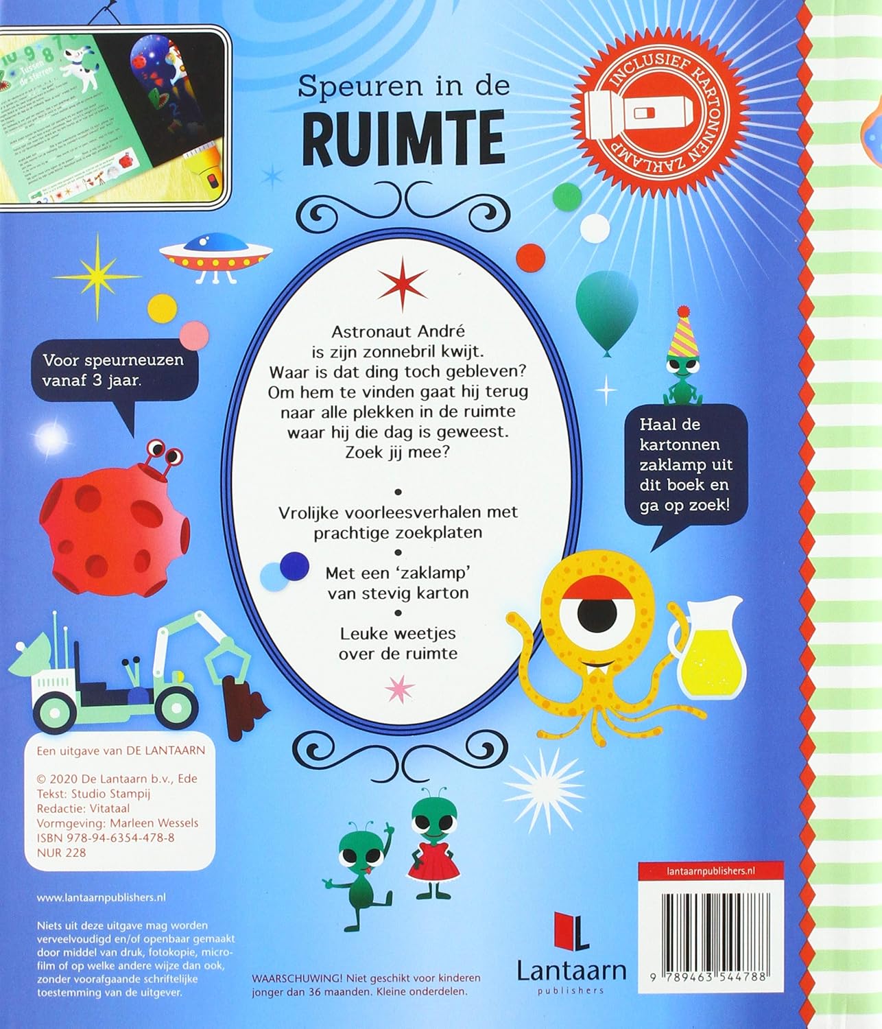 Speuren in de ruimte: Een uitdagend zoek- en voorleesboek