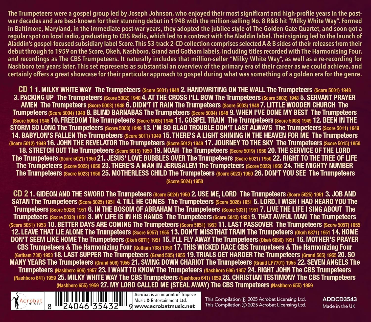 The Golden Decade - The Singles & Albums Collection 1948-59