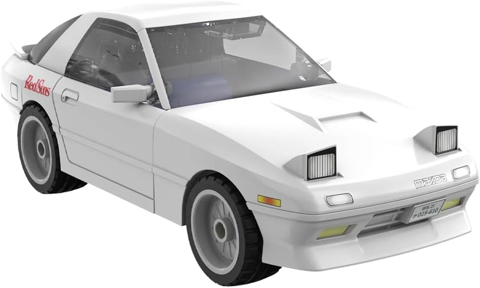 CaDA Mazda RX-7 FC3S Initial D 1:35 Brick Model Age 8+ 66pcs 55016W