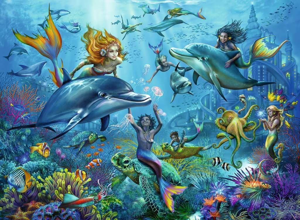 Ravensburger - Legpuzzel XXL Zeemeermin 100st.
