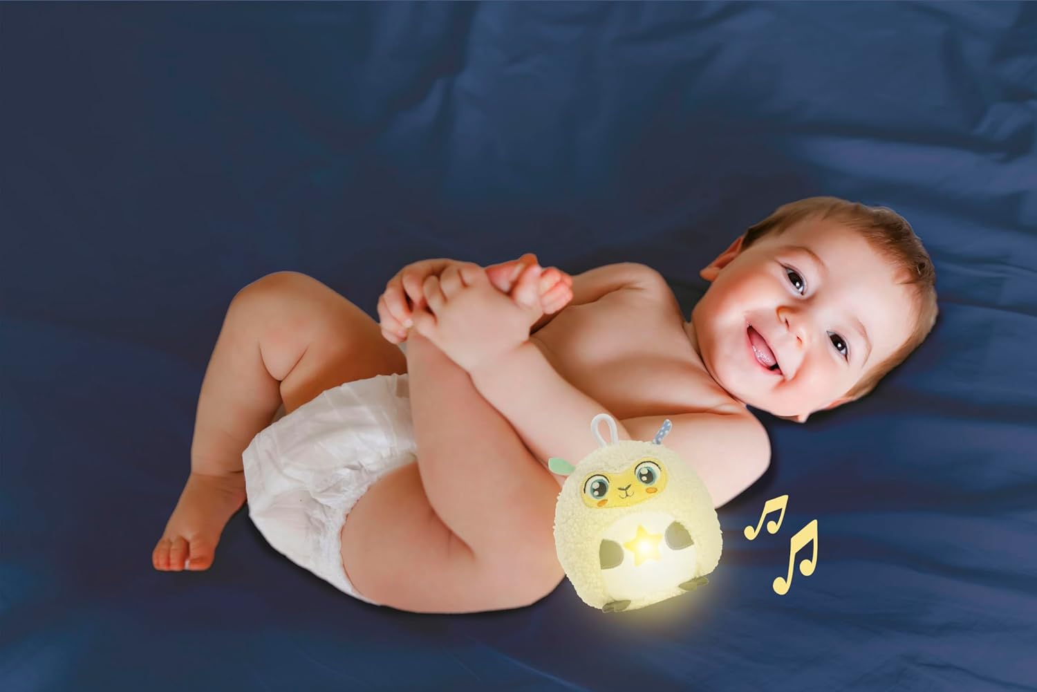Clementoni Baby for You - Twinkle Twinkle Little Sheep, Luce Notturna per Bambini, Gioco Prima Infanzia da 0 Mesi+, Pecorella con Luci e Suoni Rilassanti, Supporto per Sonno Sereno, 17499