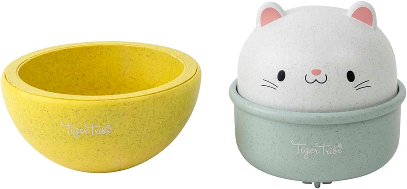 Tiger Tribe Gatto a dondolo 2 in 1 su ruote, giocattoli per bambini, realizzato in plastica biologica ecologica, sviluppa abilità motorie, per oltre 18 mesi