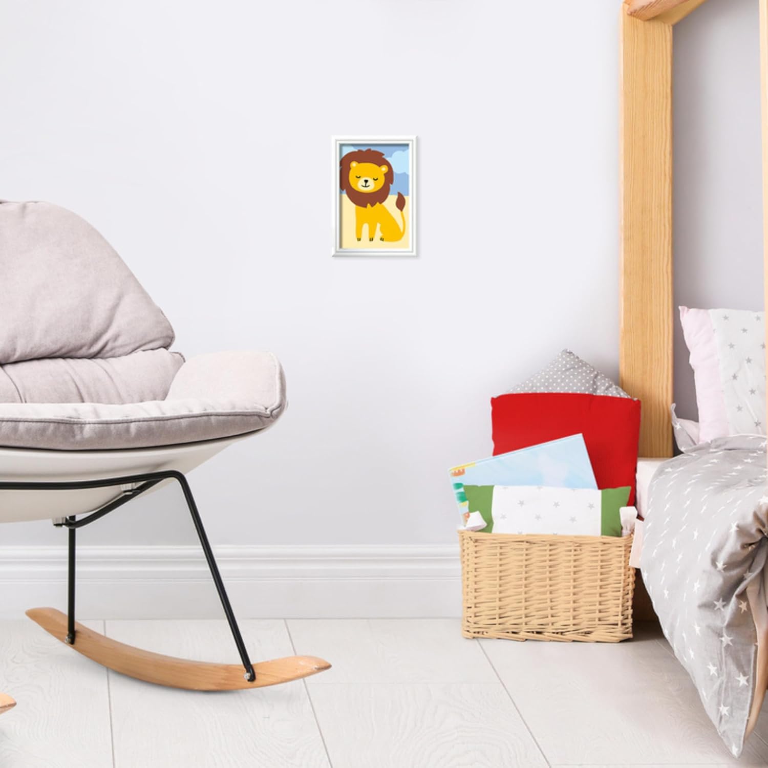 Ravensburger - CreArt Serie F:Leone Giocoso, Dipingere con i Numeri, Kit Pittura Bambini, Cornice Inclusa, Gioco Educativo e Creativo, Idea Regalo Bambini 7+ Anni, 12x8,50cm