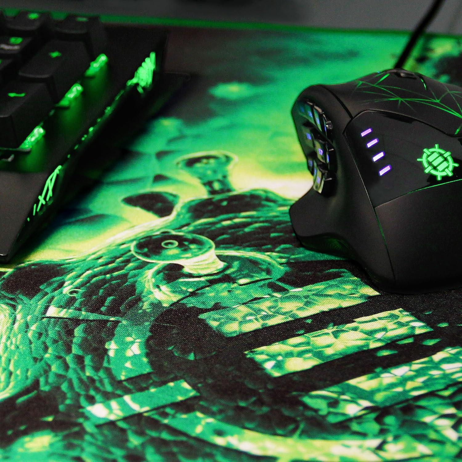 GX-MP2 Verlängert Gaming Mouse Pad - Großes XL Mauspad (80 x 35 cm) für professionelle Esport mit Geringe Reibung Verfolgung Oberfläche und Rutschfester Rückseite