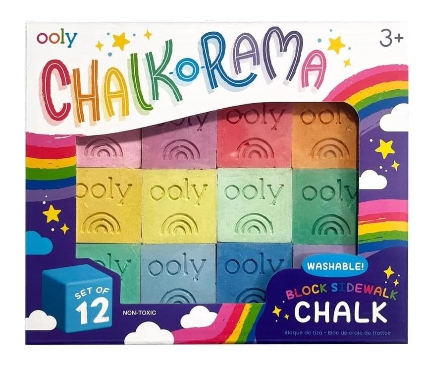 Chalk-O-Rama Block Sidewalk Chalk (Pack of 12) OOLY