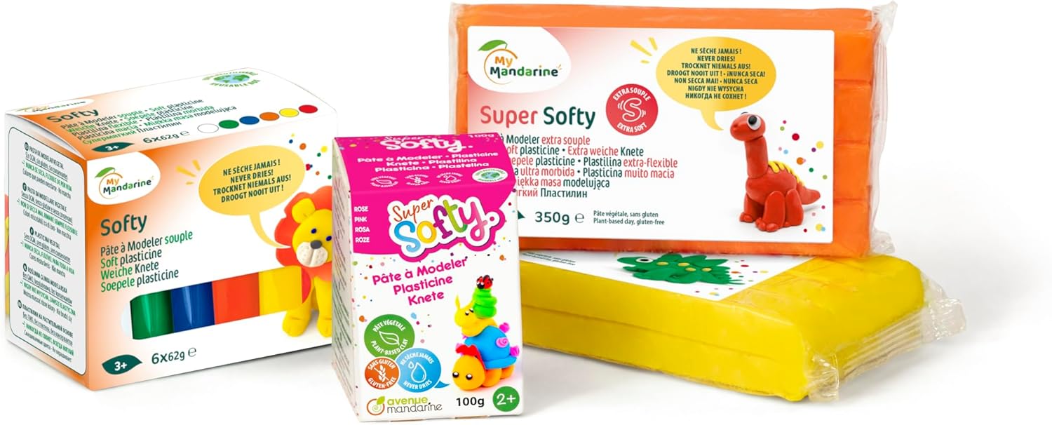 DARWI 1-delige klei SOFTY 500 GRS. sinaasappel, oranje