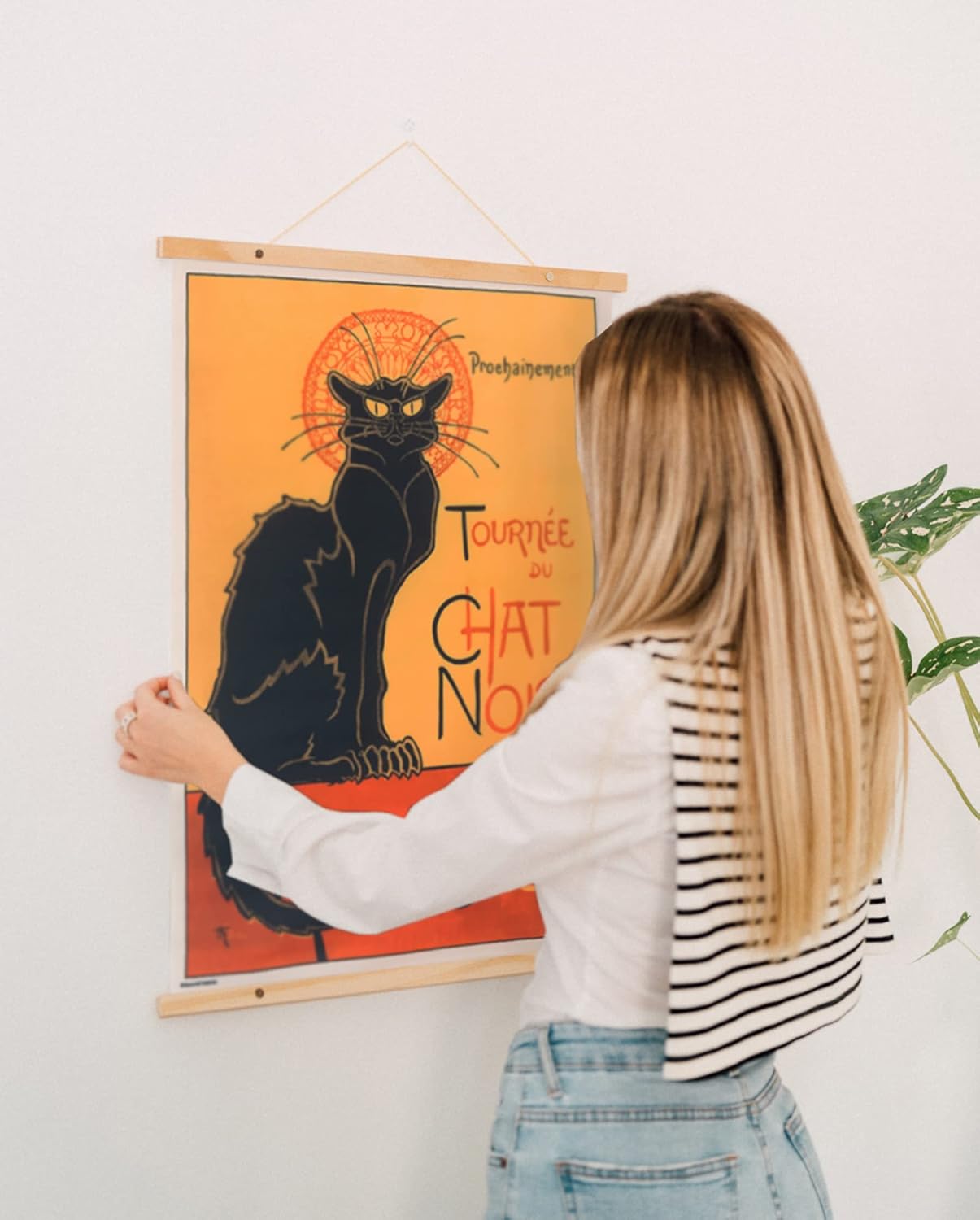 Grupo Erik Le Chat Noire Wallscroll - Hanging scroll/Poster/Kakemono/Wall Decor - 19.7 x 27.6 inches / 50 x 70 cm - Japanese Gifts, Japanese Wall Art