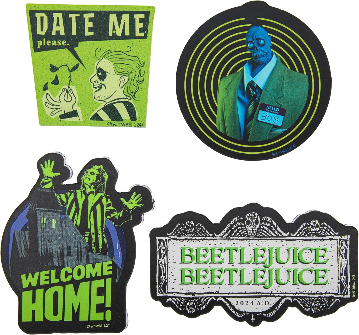 Beetlejuice Fridge Magnet 4-Pack
