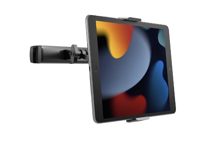 Cygnett CARGO III Car Tablet Holder Adjustable Black (CY4100ACCAR) Compatible with Tablets 7-11.9 Inch Portrait/Landscape Format Easy Headrest Mount