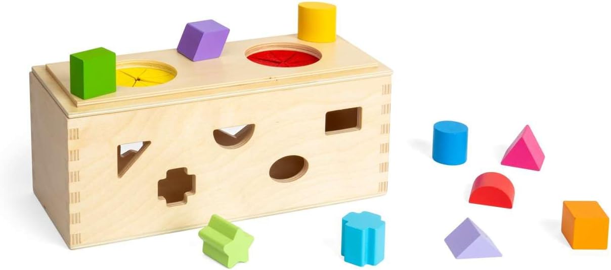 Bigjigs - Bigjigs Houten Mystery box Vormenstoof 10dlg.