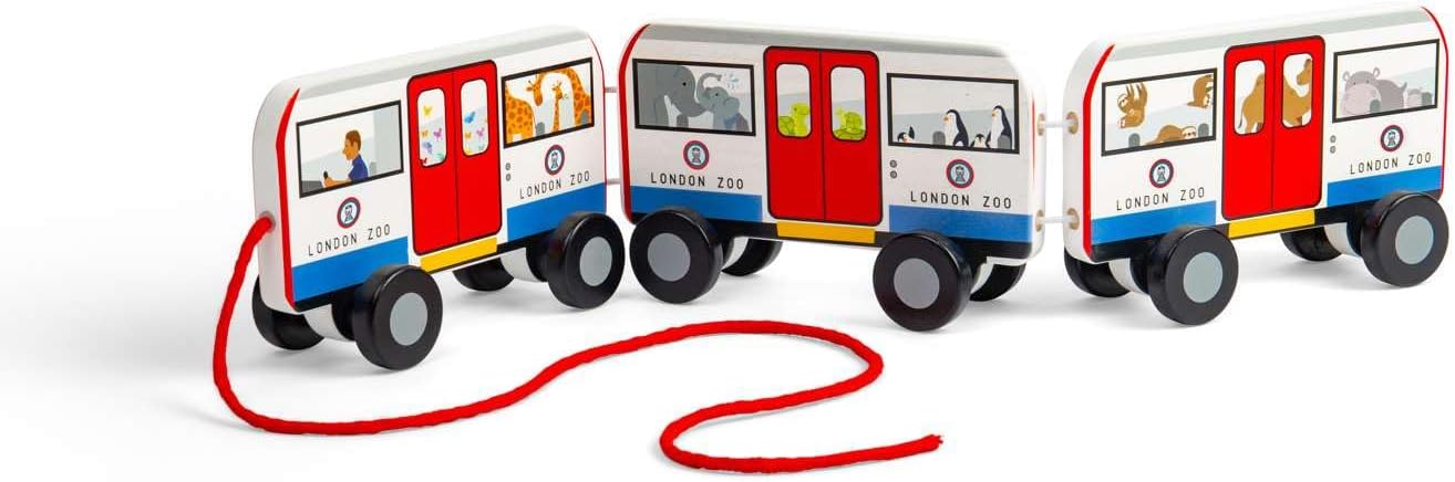 Bigjigs - Bigjigs Houten Londen Trekbus