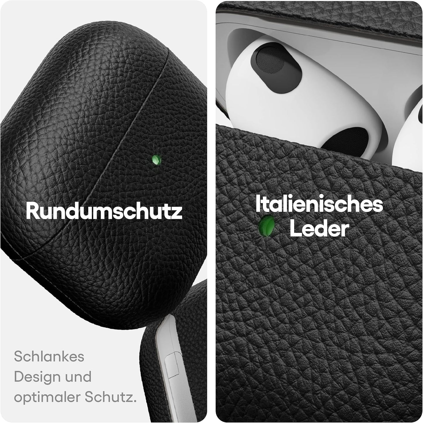 Keybudz - Podskinz Artisan Series Leather Case - Handcrafted Leather Case For Your Airpods 3