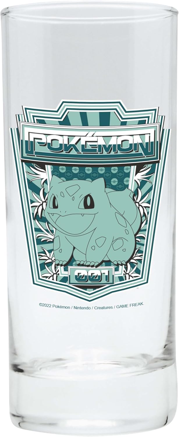 Pokemon Glass Set - 3 X 14Cm Height, 6Cm Diameter