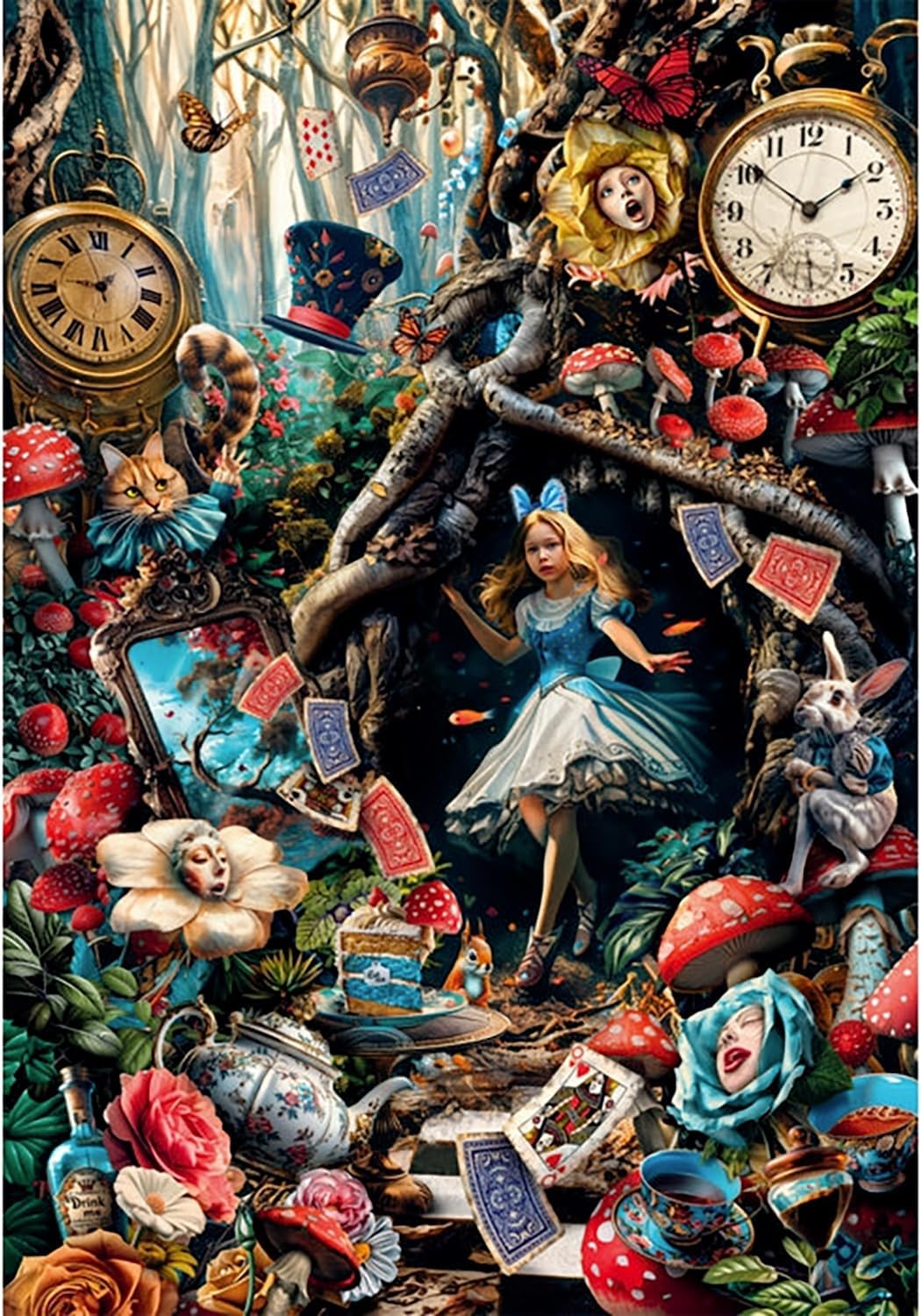 Clementoni - Puzzle pour Adultes 1000 Pièces, HQC Another Day in Wonderland Fabriqué en Italie, 39888