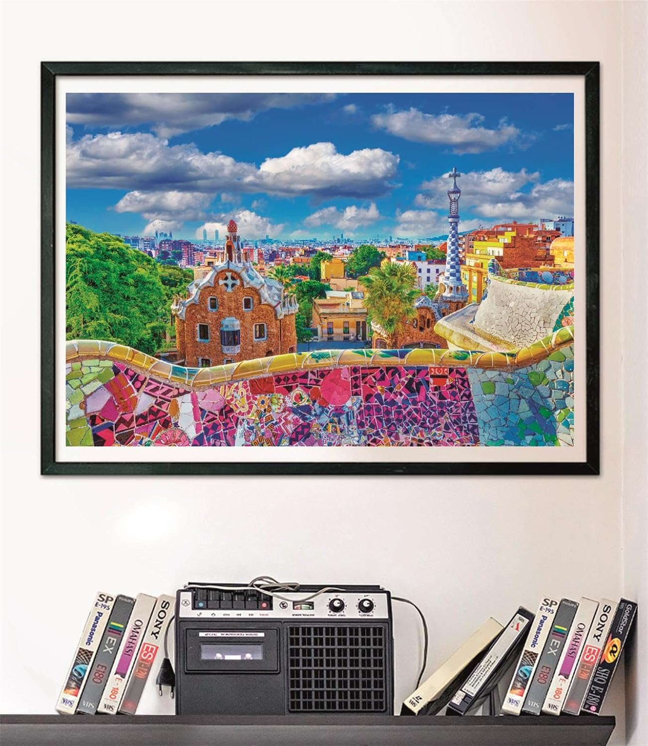 Clementoni - Puzzle 1000 Teile für Erwachsene und Jungen, Kollektion, Thema Parc Güell von Barcelona, kompakte Box mit Poster, Geschenkidee für Damen und Herren, Made in Italy, 70 x 50 cm, 39954