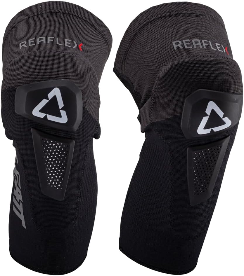 Leatt Reaflex Hybrid Knee Guard 2025: Black 2Xl