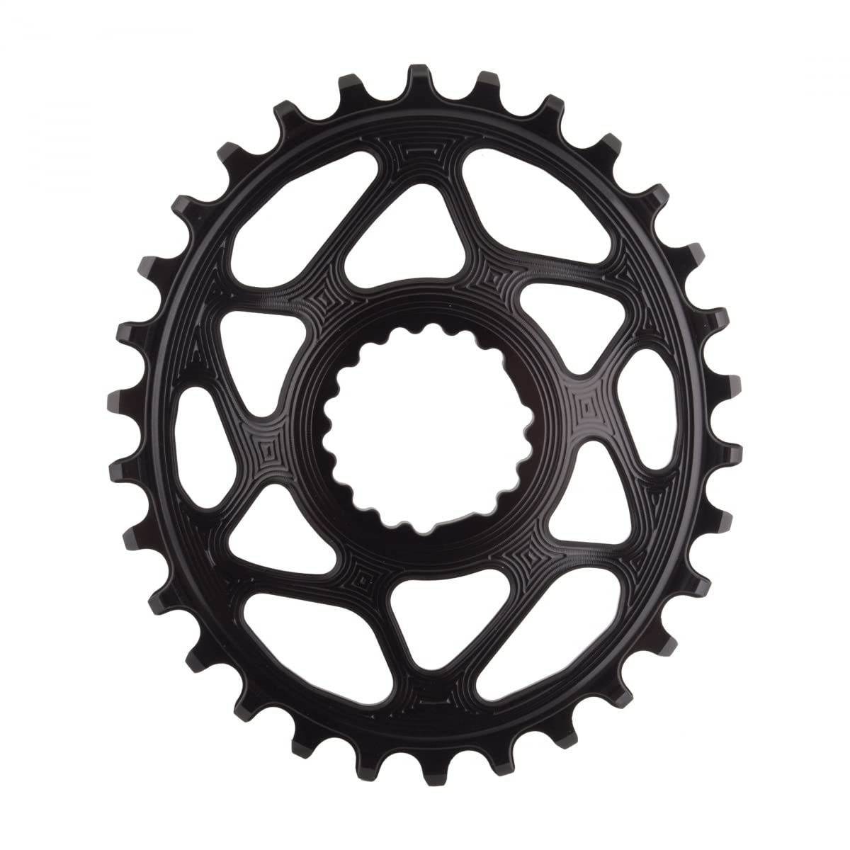 AbsoluteBLACK, OVAL Cannondale Hollowgram direct mount chainring, BLACK, 30T, OVAL