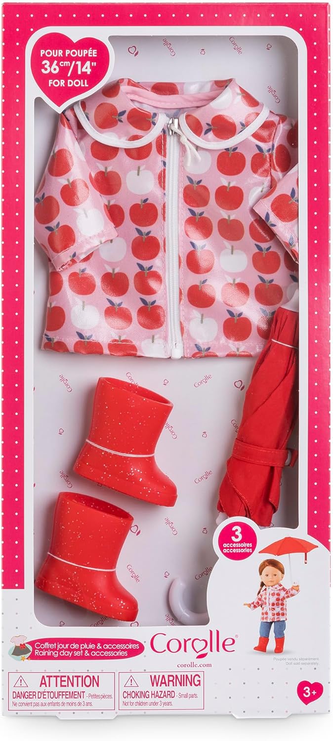 Ma Corolle - Regendagset en accessoires, kleding, voor pop My Corolla, 36 cm, vanaf 3 jaar, 9000212820